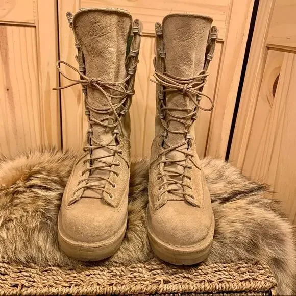 Danner Combat Boots Mens 4 Womens 5 Lewis Light Tan 400G Insulated Military Hunt